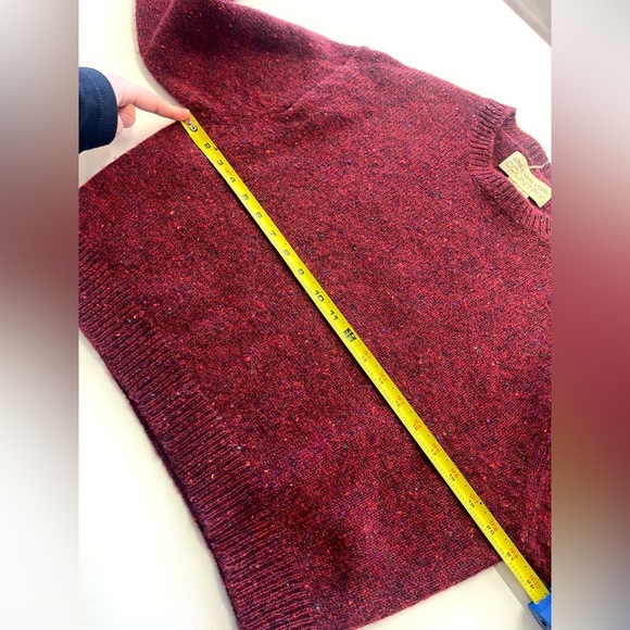 Vintage Women’s Jones New York 100% Wool Speckled Red Sweater sz LARGE colorful - Picture 8 of 9